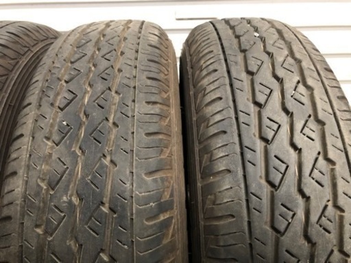 【S2875】22年製 145R12 6PR ブリジストン K370 ミニキャブ クリッパー 鉄ホイール 4本 夏タイヤ