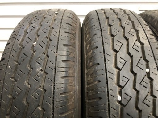 【S2875】22年製 145R12 6PR ブリジストン K370 ミニキャブ クリッパー 鉄ホイール 4本 夏タイヤ