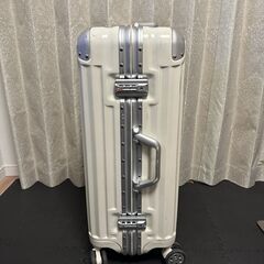 スーツケース/キャリーケース （白色・TSAロック付き）※受託手荷物/預け荷物サイズの画像