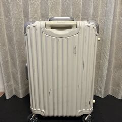 スーツケース/キャリーケース （白色・TSAロック付き）※受託手荷物/預け荷物サイズの画像