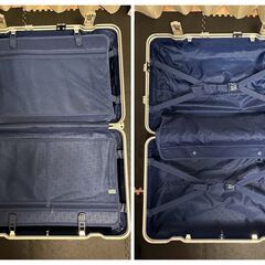 スーツケース/キャリーケース （白色・TSAロック付き）※受託手荷物/預け荷物サイズの画像