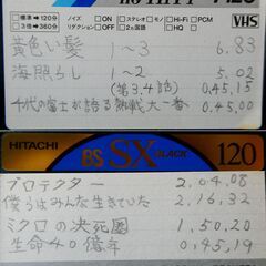 ☆ＶＨＳ　ビデオテープ（３６－４）　８本セット  （古い映画・音楽番組など）の画像