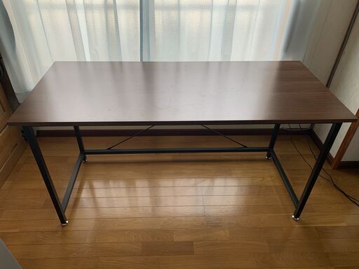 LOWYA ロウヤ デスク 机 パソコンデスク オフィスデスク 木製 幅140cm 奥行60cm ウォルナット