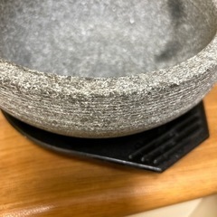 新品未使用、石焼きビビンバ石鍋　韓国で購入の画像