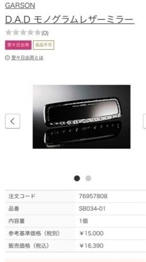 正規品DAD ギャルソン カーミラー美品