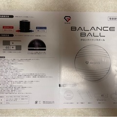 バランスボール　直径75cm　シルバー　空気入れ付き　グロング製の画像
