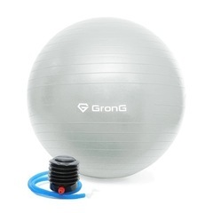 バランスボール　直径75cm　シルバー　空気入れ付き　グロング製の画像