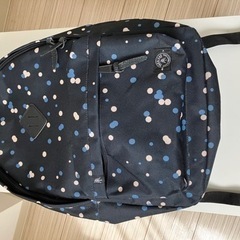 値下げしました、美品Parkland バックパック黒ポルカドット