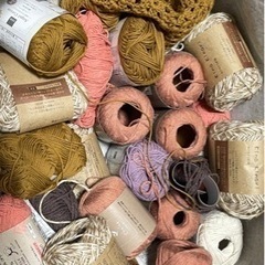 毛糸　マクラメ糸　などの画像