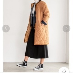 ★美品★fifthノーカラーキルティングコート