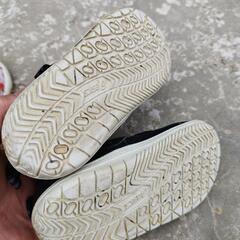 14.5cmアシックスASICSベビースニーカーサンダル黒の画像