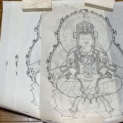 ぬり絵写仏／大日如来(ひつじ・さる年)の画像