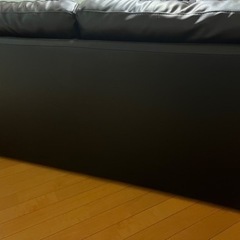 合皮ソファ　2人掛けの画像
