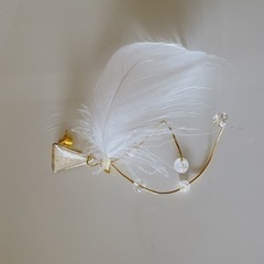 ピアス　羽　