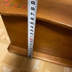 木製　アメリカンカントリー調の物入れの画像