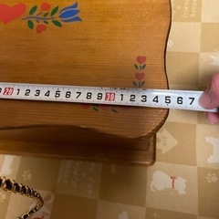 木製　アメリカンカントリー調の物入れの画像