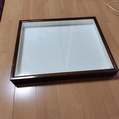 中古品 ダークブラウン 志賀標本箱 約50x42cm×6cm ブラウン 中古品 ダークブラウン 志賀標本箱 約50x42cm×6cm ブラウン 標本用品