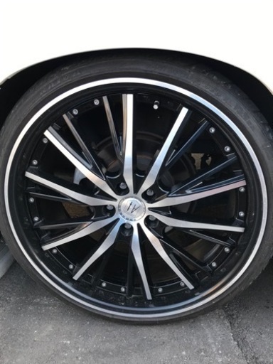 値下　9j  22インチ　＋37 タイヤ245-30-22  ホイール名アネーロ　コラソン　シャルマン