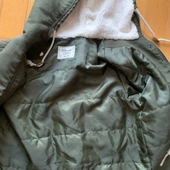 【今週3,000円】【新品】キロルアン フード フルジップ モッズミリタリーコートMサイズ　の画像
