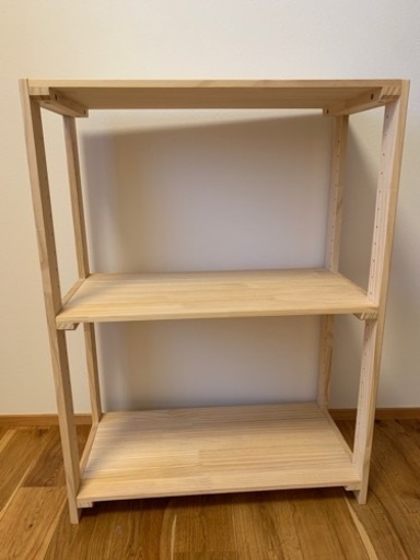 おしゃれ木製オープンラック／収納棚／シェルフ