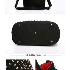 スタッズ　ハンドバック　新品の画像