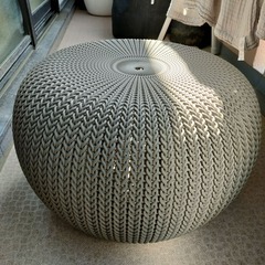 【5/16廃棄予定】knit　室外用チェアー　５年使用の画像