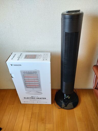 電気ヒーターとモーターファン