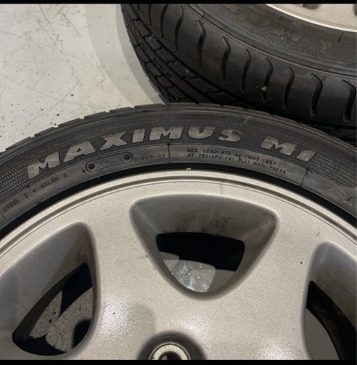 15×6JJ 40日産純正ホイール2本 タイヤ新品同様