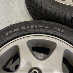 15×6JJ 40日産純正ホイール2本 タイヤ新品同様