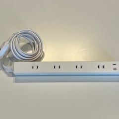 ELECOM ACアダプタ 6個口 2m ホワイト T-SL-2...