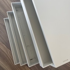 ※交渉中・4個セット/ポリプロピレンケース・引出式・横ワイド・薄型の画像