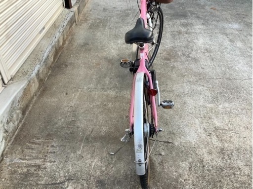 23ヤマハ新機種電動アシスト自転車pasVIENTA26インチピンクアルミボディー