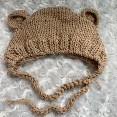 ベビー　くまさん帽子　くまさんキーホルダーの画像