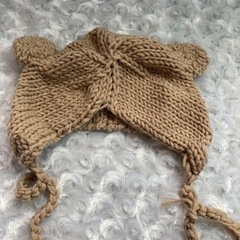 ベビー　くまさん帽子　くまさんキーホルダーの画像