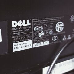 通常特価10,978円より20％引きの8,782円!　DELL PCモニター 27インチ 2709W 1900x1200 別売サウンドバー付き DP HDMI DVI VGA コンポジット 非光沢 WUXGA 16：10の画像