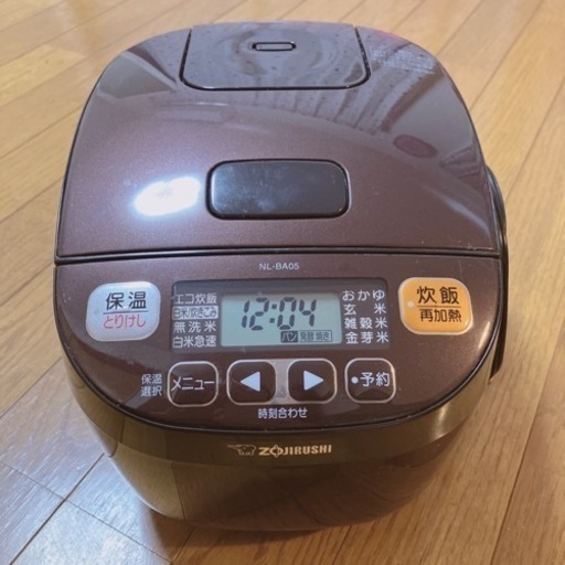 ZOJIRUSHI マイコン式 3合 ブラウン 炊飯器 NL-BA05-TA