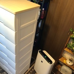 fits 収納ラック　アイボリー調木製版付きの画像