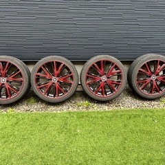 ロクサーニ　マグナス　18インチ ブラックレッド ホイールセット ロクサーニ マグナス 18インチ レッドブラック ロクサーニ マグナス 18