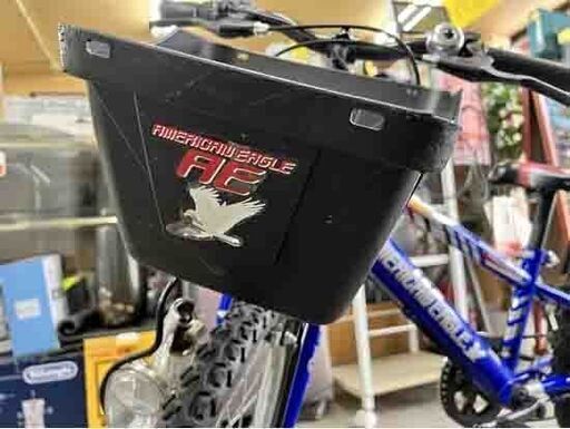 子供用自転車 20インチ 6段変速 ブルー 青 アメリカンイーグル ジュニアサイクル マウンテンバイク 鍵付き ライト電球要交換 ☆ 