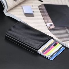 【未開封品】ミニウォレット/カーボンレザーの画像