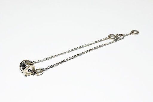 【苫小牧バナナ】質屋鑑定品 BVLGARI/ブルガリ ビー・ゼロワン Au750 ブレスレット 全長約19cm K18WG B-zero1　本体のみ♪