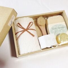 Ｅ【新品】タオルソープセット　Natural Stage　ギフト箱入り