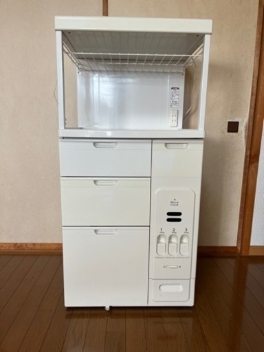 レンジ台（米びつ付き）