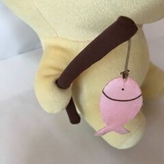 プーさんぬいぐるみＣ　　魚釣り　ウインク　全長約35ｃｍ　かわいい(*^_^*)の画像
