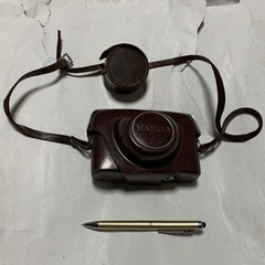 昭和レトロ、マミヤ MAMIYA フィルムカメラ ケース付の画像