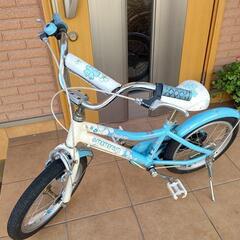 子供用自転車16インチ(水色)の画像