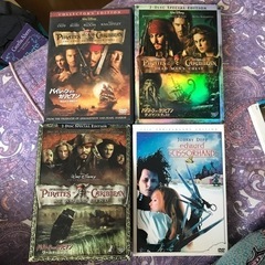 DVD 4個、DVD プレイヤー