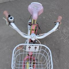 （購入者が決まりました）マイメロディ　女児向け自転車　（使用感あり）の画像