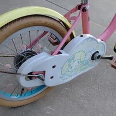 （購入者が決まりました）マイメロディ　女児向け自転車　（使用感あり）の画像