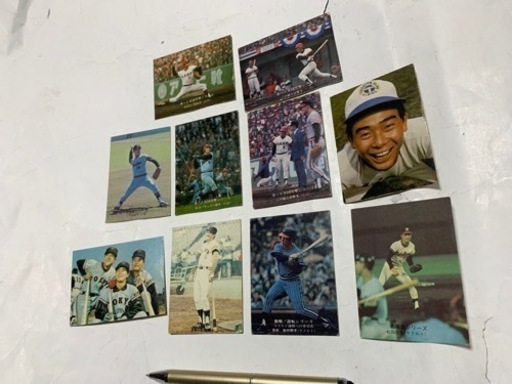 昭和レトロ、カルビープロ野球カード、長嶋茂雄、10枚セット